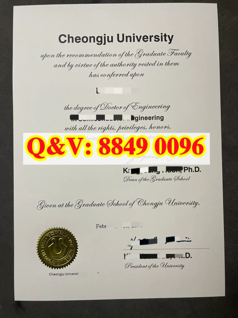 韩国清州大学英文学位证,韩国清州大学学位证书,韩国清州大学学历样本