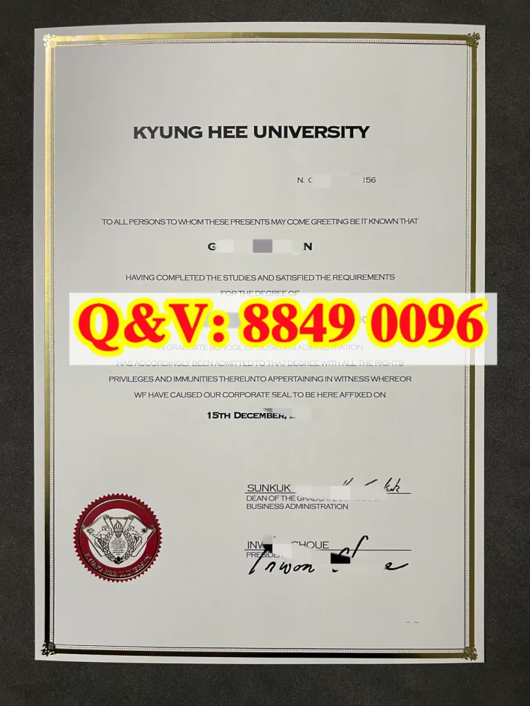韩国庆熙大学英文学位证kyung hee university degree，韩国庆熙大学毕业证英文版本