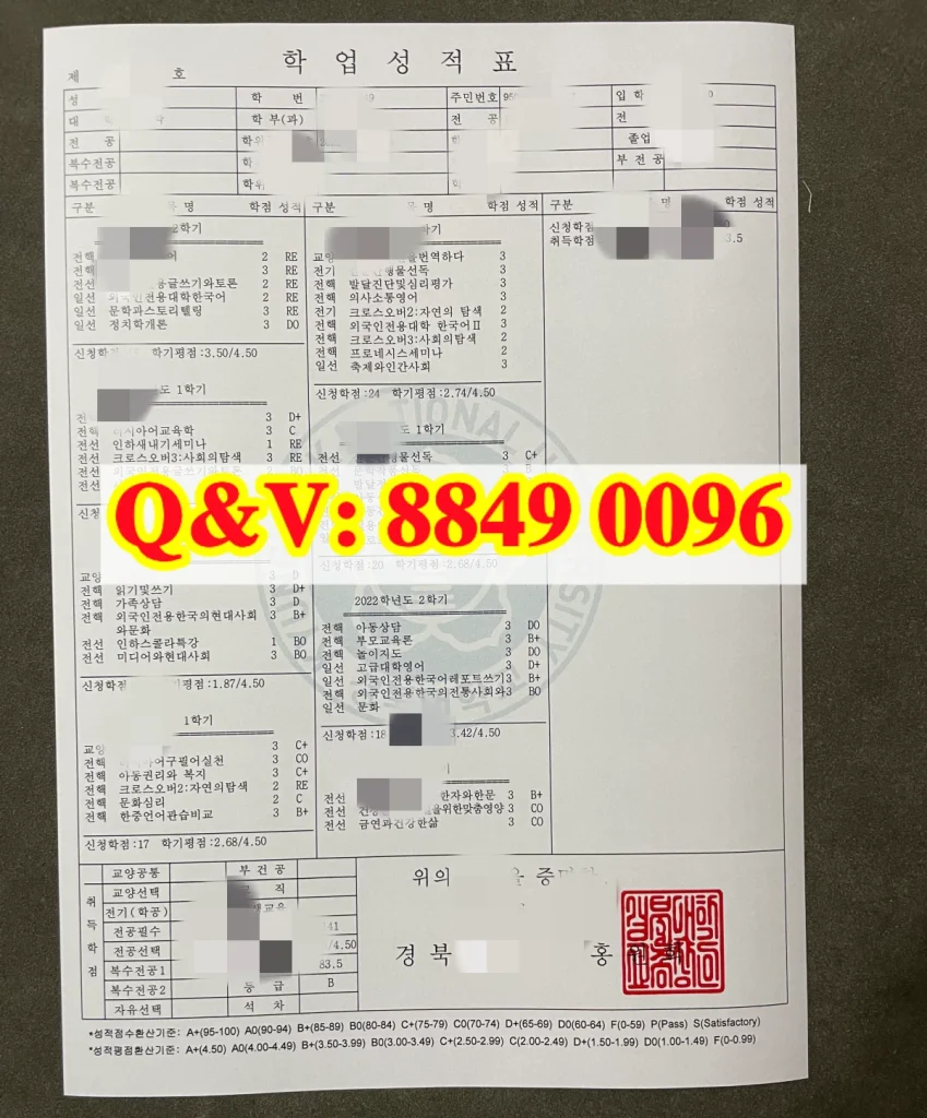 韩国庆北国立大学成绩单样本,韩国庆北国立大学成绩单,韩国庆北国立大学成绩证明书,韩国高校成绩单样本