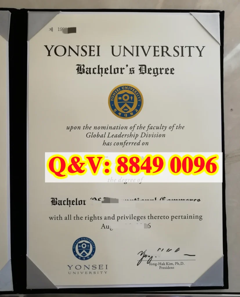 延世大学国际通商学士毕业证,延世大学国际通商学士学位证样本