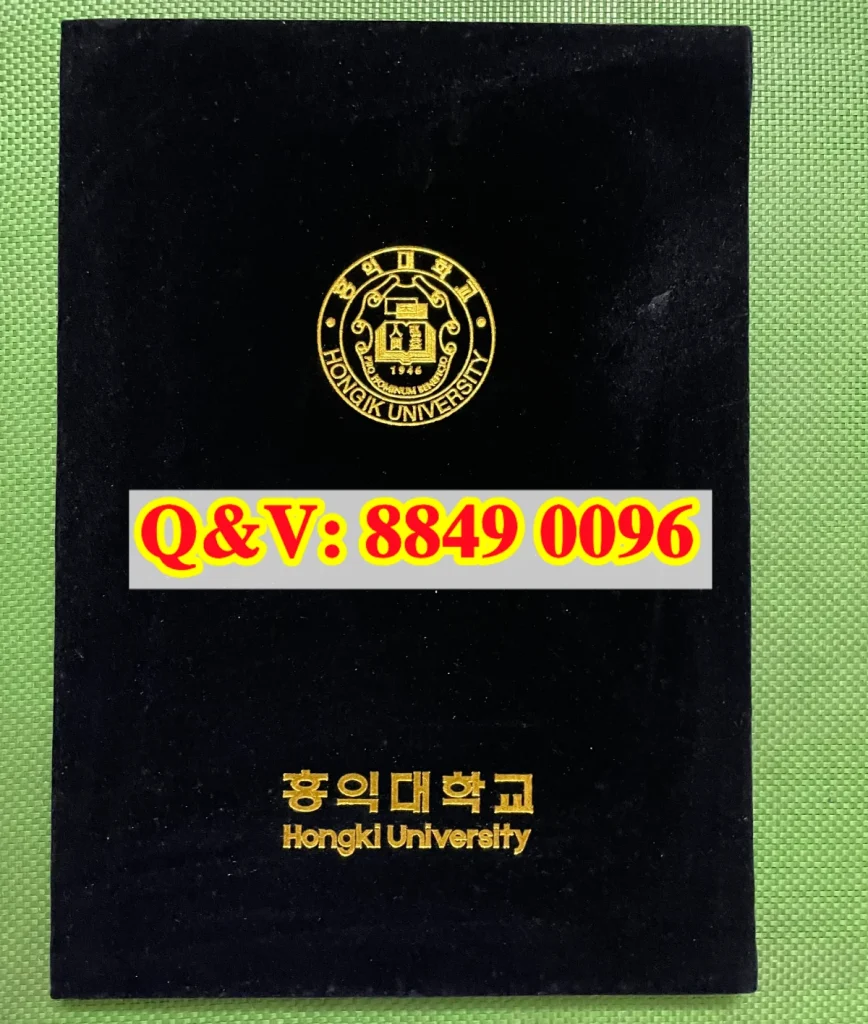 韩国弘益大学学位证书外壳hongik university diploma cover，韩国弘益大学毕业证外壳，韩国弘益大学文凭封套