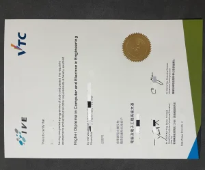 香港VTC‑IVE電腦及電子工程高級文憑畢業證完整解析...