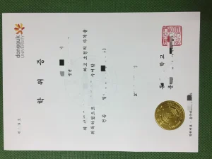 东国大学日语日文学文学学士学位证书：背后，是一...
