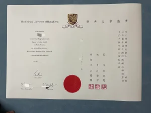 香港中文大學公共衛生碩士畢業證｜The Chinese Uni...