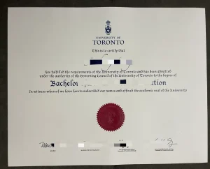 加拿大多伦多大学学位证书 University of Toronto ...